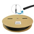 Rolo Espaguete/tubo Termo Retrátil 6mm Preto 100 Metros