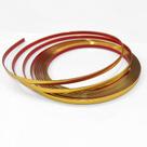 Rolo Fita Adesiva Acabamento Cromado Flexível Dourado 6,5mm x 5M