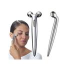 Rolo Massageador Facial e Corporal Terapêutico 3D PRATA