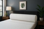 Rolo Para Cabeceira Cama Box Solteiro + Protetor Matelado