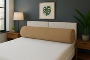 Rolo Para Cabeceira Cama Casal Box Queen + Protetor Matelado