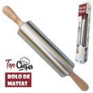 Rolo Para Massa Com Cabo De Madeira