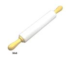 Rolo para Massa Semi Profissional Médio Polietileno 6x30cm 016 Pronyl