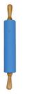 Rolo Para Massas Macarrão Silicone E Madeira 47x6cm