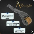 Rolo Para Microagulhamento Dermaroller Roller Gold 2mm Alur