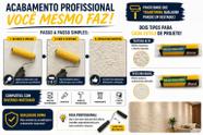 Rolo para Textura Alta e Baixa 23cm Roma Profissional Grafiato Efeito Parede MEDIDA:TEXTURA ALTA 23CM Rolo para Textura Alta e Baixa 23cm Roma Profissional Grafiato Efeito Parede MEDIDA:TEXTURA ALTA 23CM