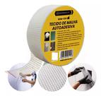 Rolo Tecido de Malha Autoadesiva Tela Em Fibra de Vidro P Reparos Rachaduras e Drywall 45mts BOM1319 Rolo Tecido de Malha Autoadesiva Tela Em Fibra de Vidro P Reparos Rachaduras e Drywall 45mts BOM1319