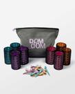 Rolos de cabelo de metal Dom Dom com clipes e bolsa