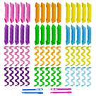 Rolos de cabelo Essenergi 60 unidades de modeladores sem calor de 30 cm