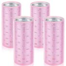 Rolos de cabelo WILLBOND para cabelos longos, núcleo de alumínio, 4 peças, rosa claro