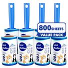 Rolos de fiapos para pêlos de animais de estimação, conjunto de 800 folhas Mega Value, rolos de fiapos para depilação de animais de estimação, removedor de fiapos para cães e gatos para roupas, móveis e tapetes Rolos de fiapos para pêlos de animais de estimação, conjunto de 800 folhas Mega Value, rolos de fiapos para depilação de animais de estimação, removedor de fiapos para cães e gatos para roupas, móveis e tapetes