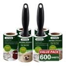 Rolos de fiapos Vantaly Extra Sticky 600 folhas com 2 alças