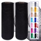 Rolos de fita de malha Deco Ableme Deco Black 10 cm x 9 m (2 unidades)
