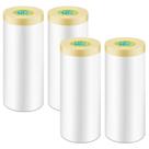 Rolos de plástico para pintores com fita Gyfent 8,9 pés x 89 pés (4 rolos) Rolos de plástico para pintores com fita Gyfent 8,9 pés x 89 pés (4 rolos)