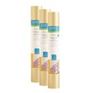 Rolos de vinil Cricut Shimmer Permanent Gold, pacote com 3 rolos de 1,2 m