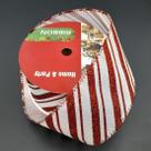 Rolos Fita Aramada Enfeite Natal Listrada 6,3cm 9m Kit 2pçs