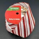 Rolos Fita Aramada Listrada Enfeite Natal 6,3cm 9m Kit 12pçs Rolos Fita Aramada Listrada Enfeite Natal 6,3cm 9m Kit 12pçs