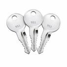 Rolvyns Kit com 3 Chaves para Trailer RV para Fechaduras Bauer RV900 Rolvyns Kit com 3 Chaves para Trailer RV para Fechaduras Bauer RV900