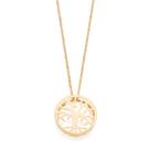 Rommanel 532476 Colar Árvore Da Vida Banhado A Ouro 18k Feminino Lindo