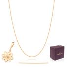 Rommanel Colar Com Pingente Presente De Natal Banhado Ouro 18k