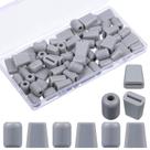 Romooa 60 peças de pés de borracha para grade de pia, cinza, 2 x 1,8 x 1 cm Romooa 60 peças de pés de borracha para grade de pia, cinza, 2 x 1,8 x 1 cm