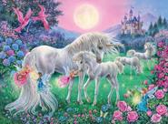 Rompecabezas Ravensburger Unicornios en la Luz de la Luna 100 Piezas que Brillan