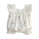 Romper Bordado Sem Mangas para Bebê - Roupa Infantil para Verão