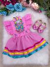 Romper e Vestido Princesa Belli Temático Bobbie Goods - Tecido 100% Poliéster