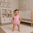 Romper Jardineira Para Bebe Menina Com Bunda Rica Para Mesversário - Baby Doces Momentos Romper Jardineira Para Bebe Menina Com Bunda Rica Para Mesversário - Baby Doces Momentos