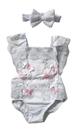 Romper luxo branco Jardim