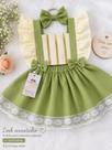 Romper Princesa Tiana ou Princesa e o sapoVerde Bebê Roupa para Aniversário e Smash the Cake