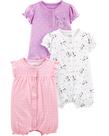 Romper Simple Joys da Carter's Baby Girls, pacote de 18 meses, 3