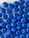 Rondela Cristal Acrílico/ Azul Royal 10mm aprox.200 peças 100g