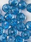 Rondela Cristal Acrílico/ Azul Transparente 8mm aprox.2000 peças 500g Rondela Cristal Acrílico/ Azul Transparente 8mm aprox.2000 peças 500g