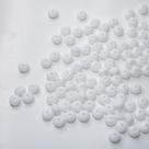 Rondela Cristal Acrílico/Branco- 8mm aprox. 400pçs 100g Rondela Cristal Acrílico/Branco- 8mm aprox. 400pçs 100g