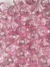 Rondela Cristal Acrílico/ Rosa Transparente 8mm aprox.2000 peças 500g Rondela Cristal Acrílico/ Rosa Transparente 8mm aprox.2000 peças 500g