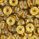 Rondela Rondelle de Strass 8mm com 100 unidades