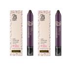 Root Touch Up Stick STYLE EDIT para cabelo castanho escuro, pacote com 3 ml e 2