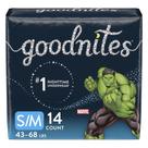 Ropa interior absorbente GoodNites para jóvenes, talla pequeña/mediana, 14 unidades