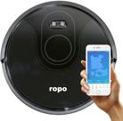 Ropo Glass 3 - Aspirador de Pó Robô, Automático 3 em 1 Varre, Aspira, Passa Pano, Bateria Recarregável, Bivolt, Preto