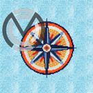 Rosa dos Ventos em Mosaico para Piscinas