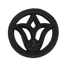 Rosácea Decoração de Ferro Flor de Lírio Grade Portão 15cm Rosácea Decoração de Ferro Flor de Lírio Grade Portão 15cm