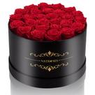 Rosas preservadas NATROSES 27 peças Forever em caixa vermelha
