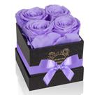 Rosas preservadas UFOREVER ROSAS em caixa duram 3-5 anos em roxo claro