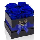 Rosas preservadas UFOREVER ROSES 4 peças em caixa azul royal