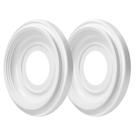 Roseta de Teto Art3d em PVC para Luminária, 19 cm, 2 Peças Roseta de Teto Art3d em PVC para Luminária, 19 cm, 2 Peças