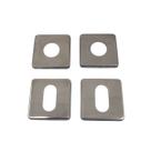 Rosetas avulsas acabamentos fechadura externa arouca 080 quadrada inox polido Rosetas avulsas acabamentos fechadura externa arouca 080 quadrada inox polido