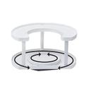 Rotating Spice Rack, organizador de temperos, armazenamento de cozinha, branco