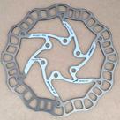 Rotor / Disco Freio Ashima Aro08 140mm Branco Mtb Speed 68g