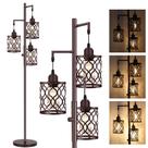 ROTTOGOON Luminária de Piso Industrial Farmhouse de 173 cm com 3 Luzes ROTTOGOON Luminária de Piso Industrial Farmhouse de 173 cm com 3 Luzes